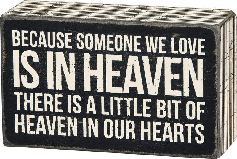 Primitives by Kathy Someone We Love in Heaven Bereavement Box Sign - Image 1
